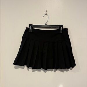 Classic Black Pleated Skort